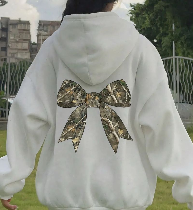 Bow Back Hoodie From Savana