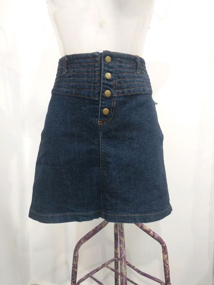 Denim Fitting Skirt