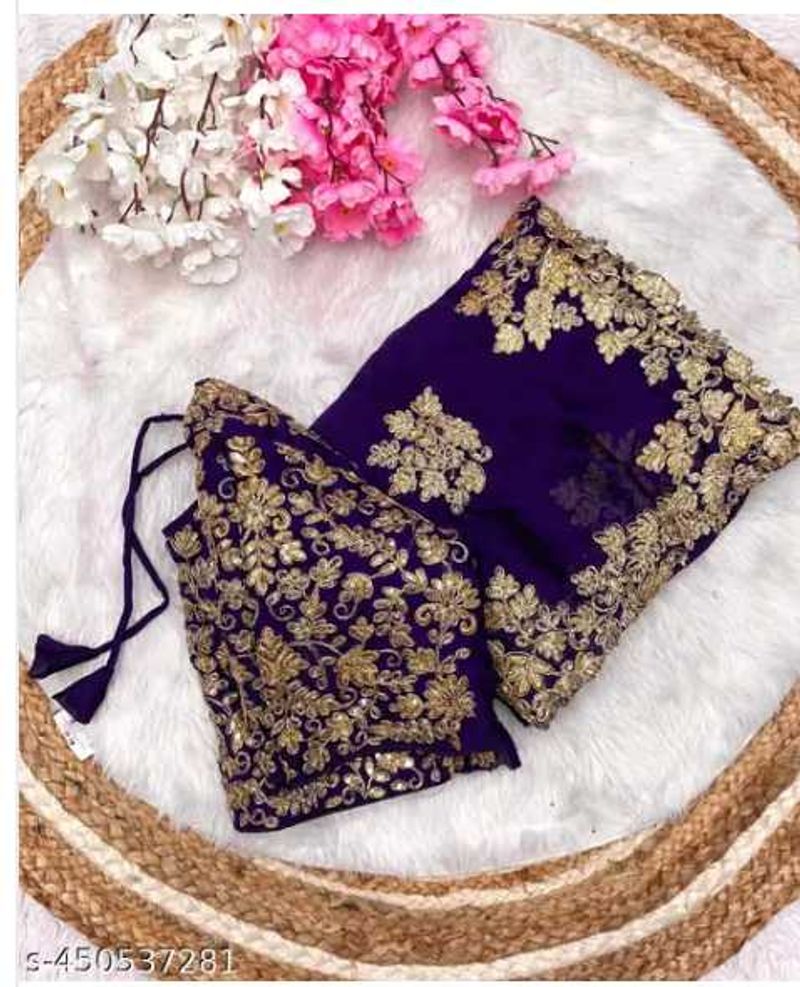 Zari Embroidered Saree. Fix Price