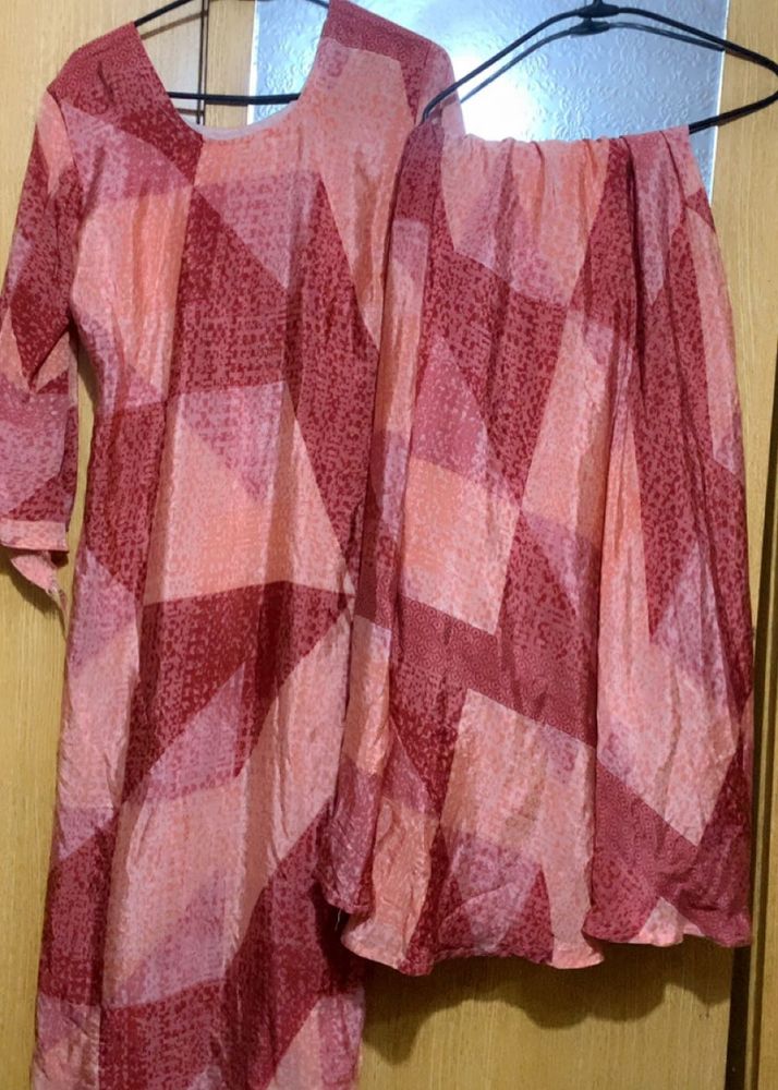 Ethnic Kurta with umbrella plazzo