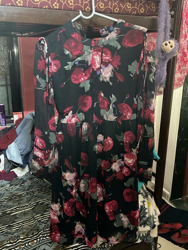 Floral Print Mini Dress