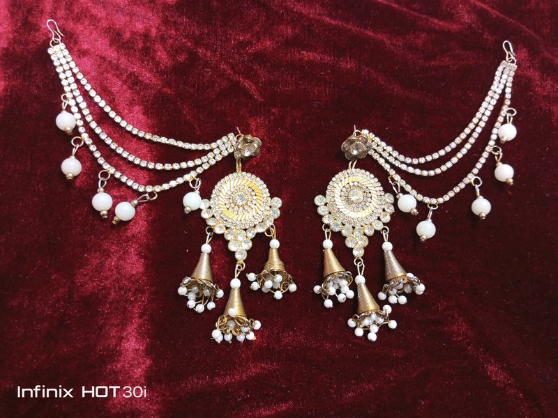 Golden Jhumka Earrings