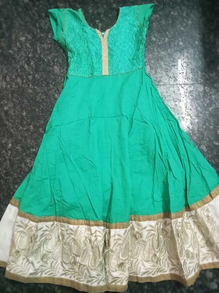Beautiful Green Anarkali