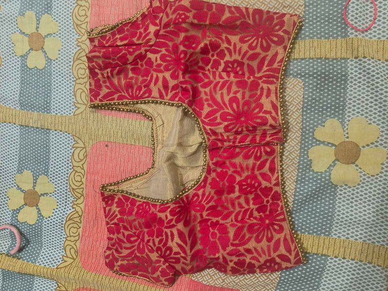 Floral Readymade Saree Blouse