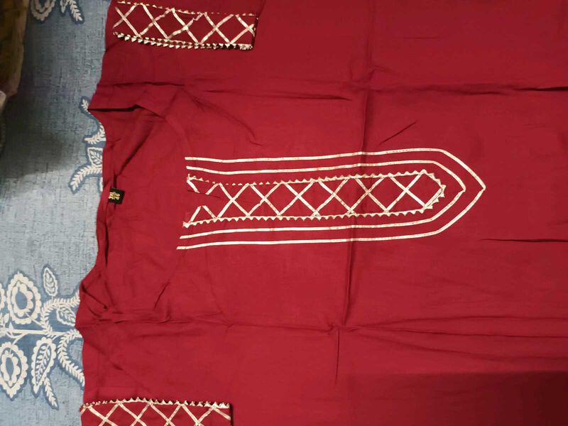 Maroon Kurta
