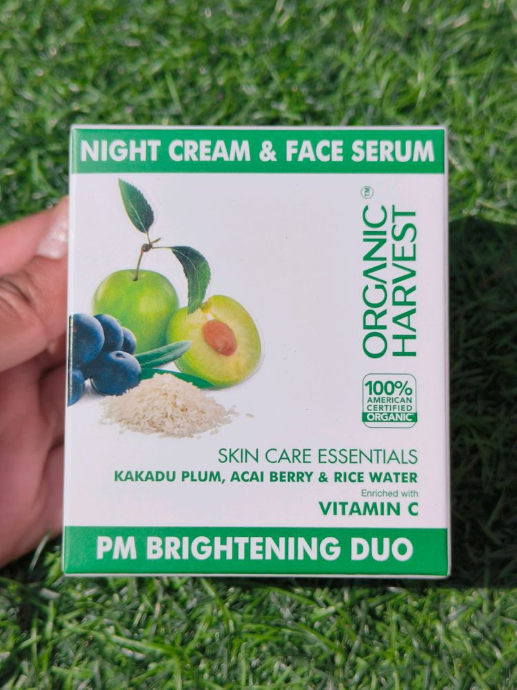Organic Harvest Night Cream &amp; Face Serum