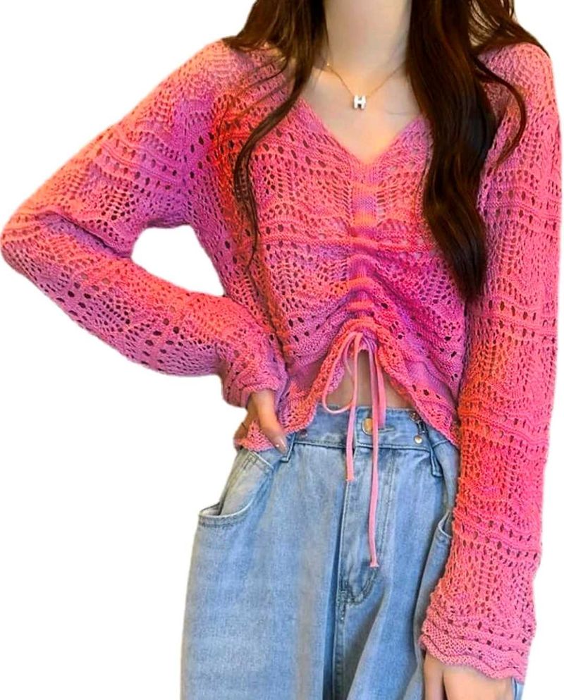 *NEW* Korean Style Printeresty Crochet Top 🎀