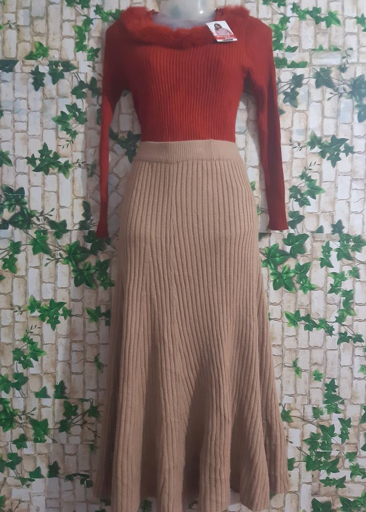 New Woolen Long😍Skirt