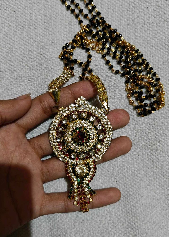 Rhinestone Pendant Mangalsutra