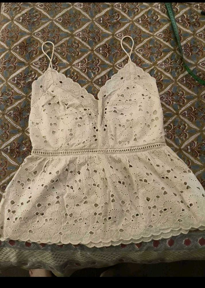 cream Lace Cami Top