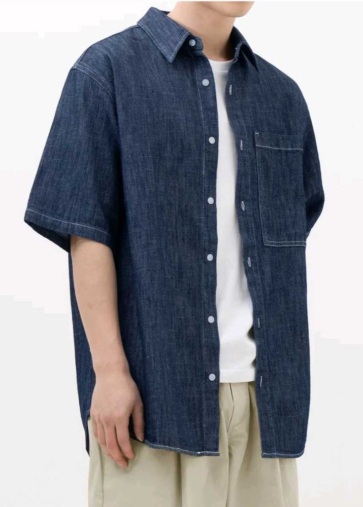 TOFFEE Summer Denim Half Shirt