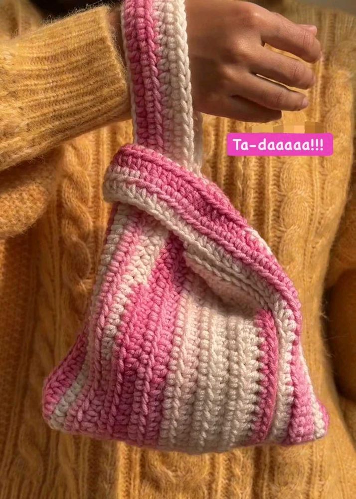 *ੈ𑁍༘⋆Crochet Japanese Knot Bag*ੈ𑁍༘⋆
