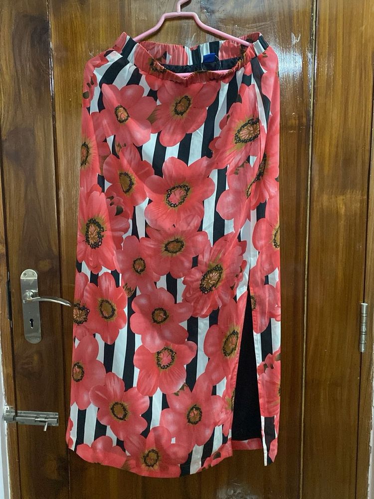 Floral Print Skirt