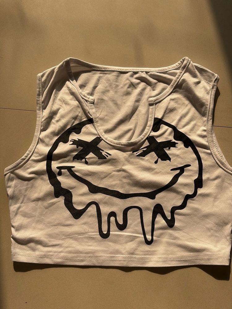 Smiley Graphic Tank Top