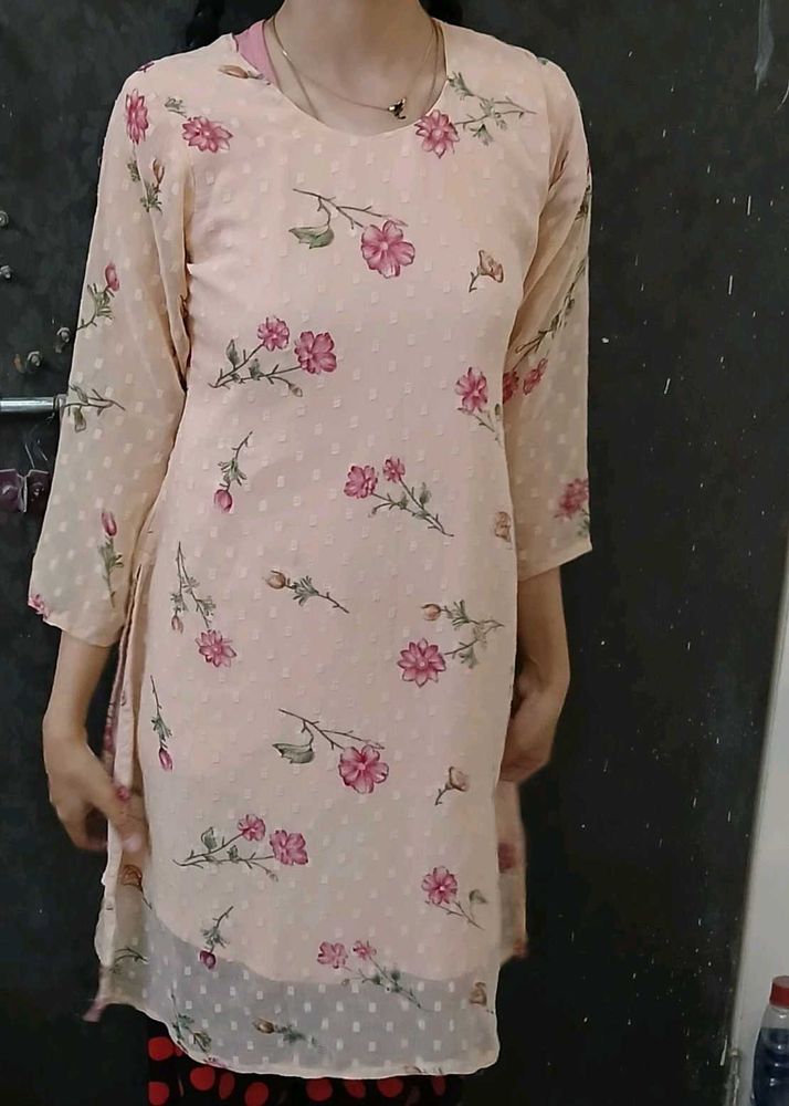 Floral Print Kurta
