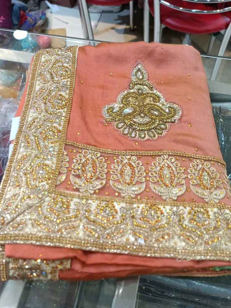 Elegant Embroidered Saree