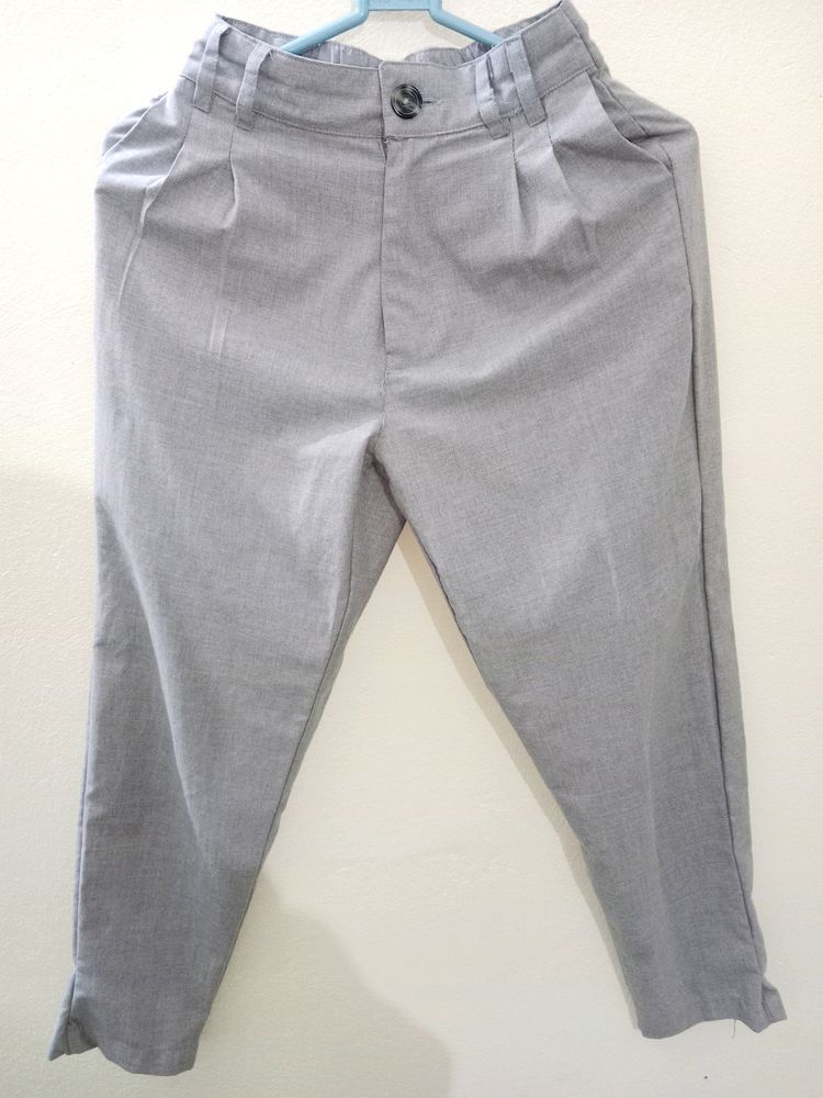 Tokyo Talkies Grey Formal Trousers