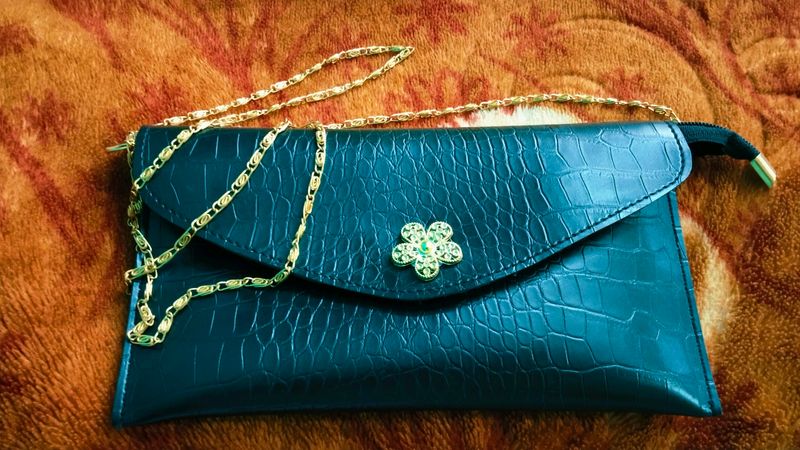 Pretty Black Clutch Sling Bag