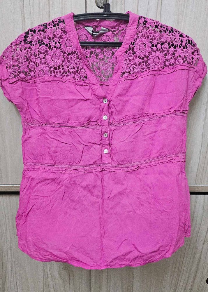 Pink Lace Top