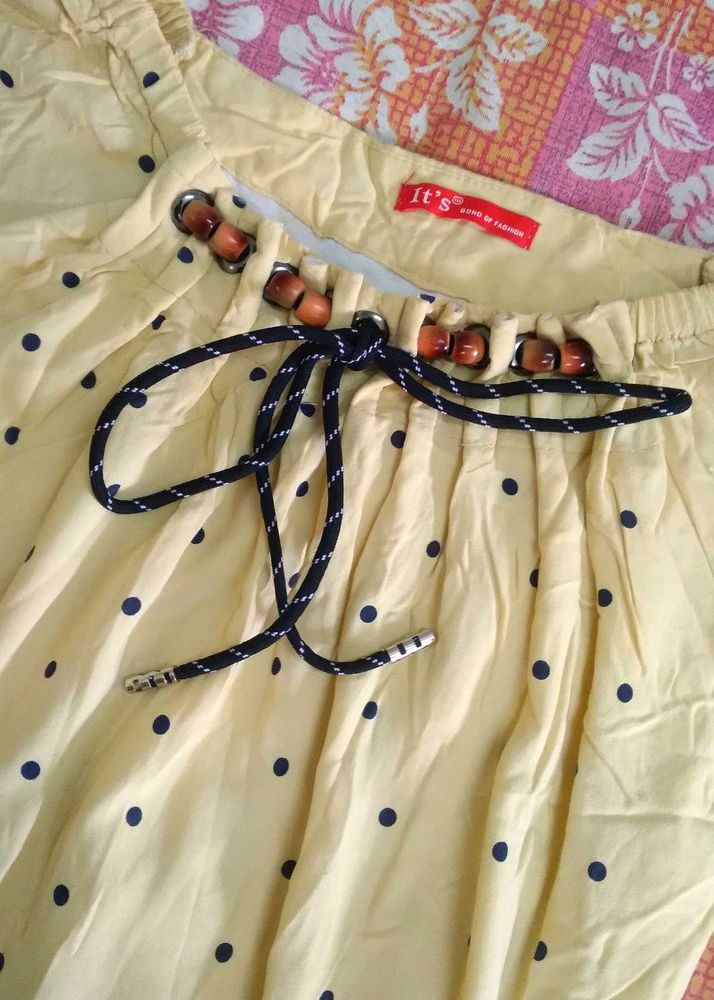 Yellow Polka Dot Top