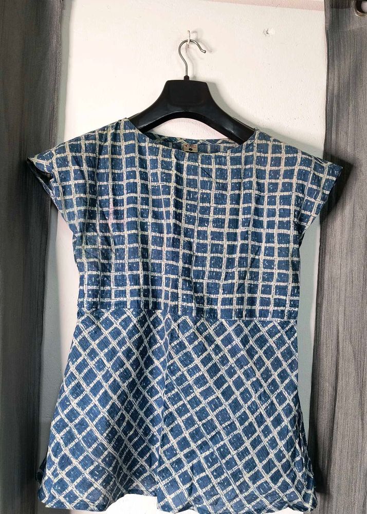 Cotton Checkered Top/Tunic