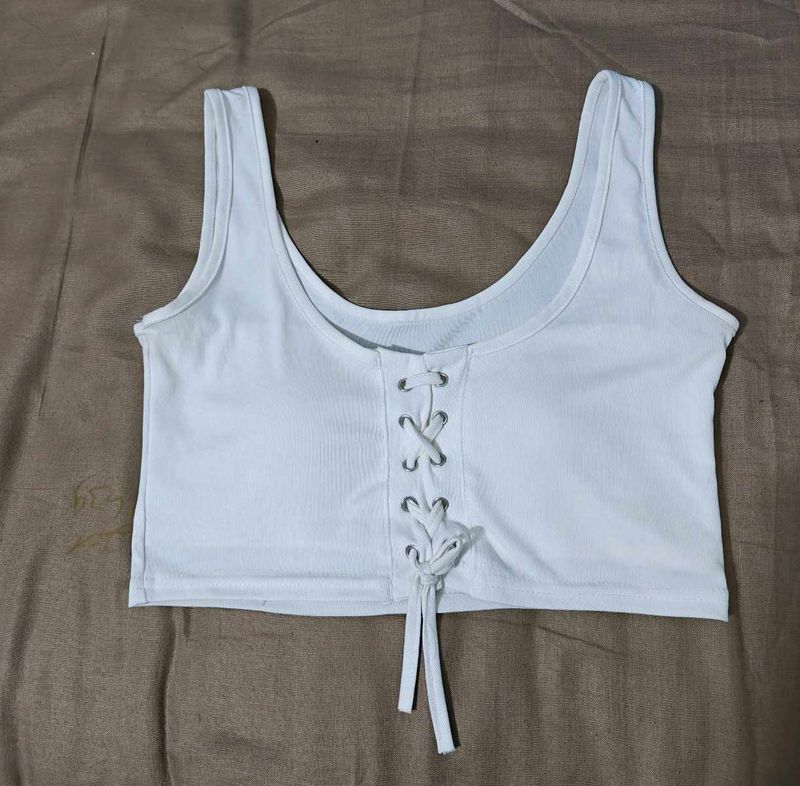 White Crop Top