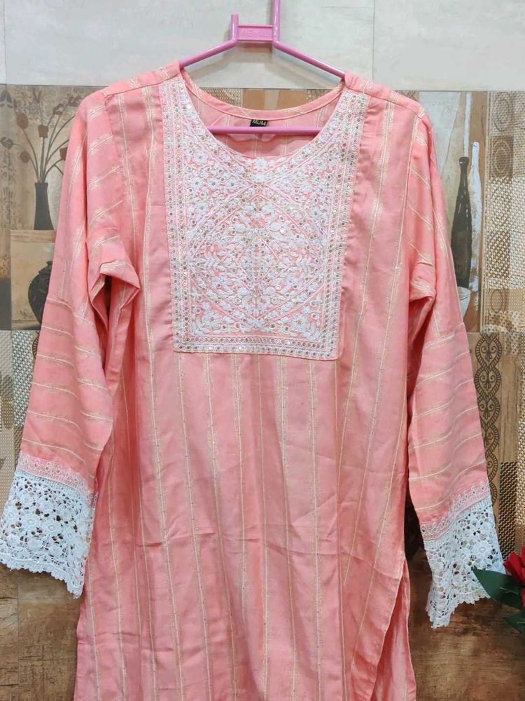 Brand New Embroidered Sequence Work All Over XL