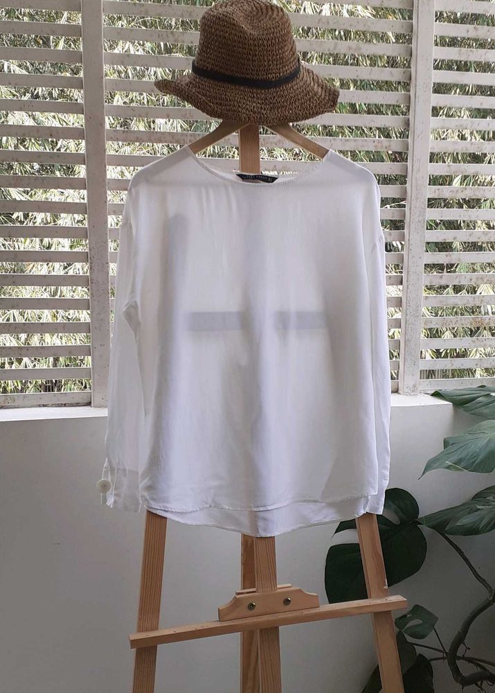 ZARA white top