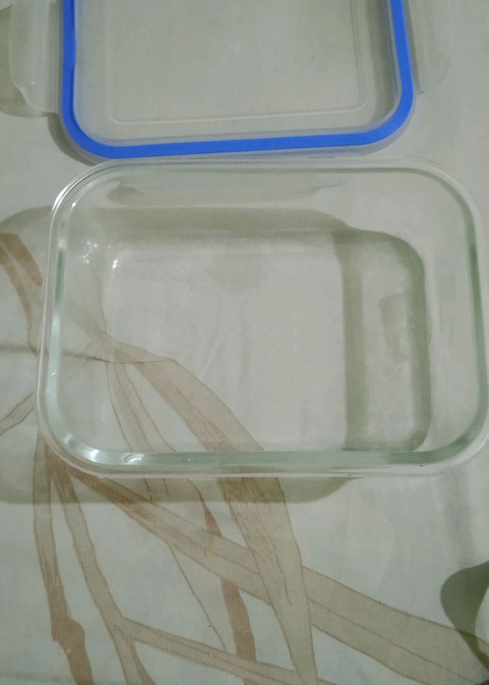 Heavy Glass Container With Airtight Lid