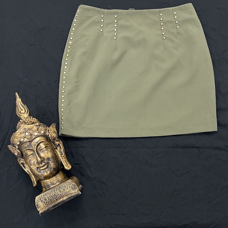 Olive Green H&amp;M Premium Skirt