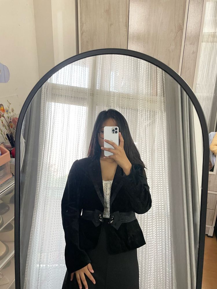 Black Velvet Blazer