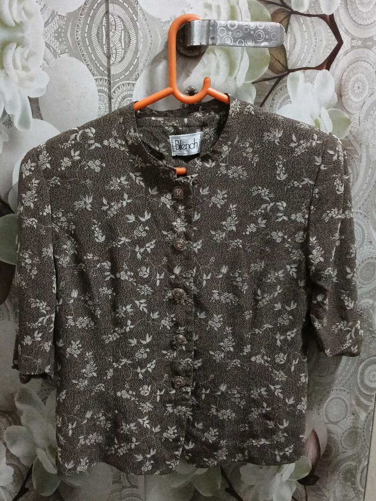 Floral Button Down Top