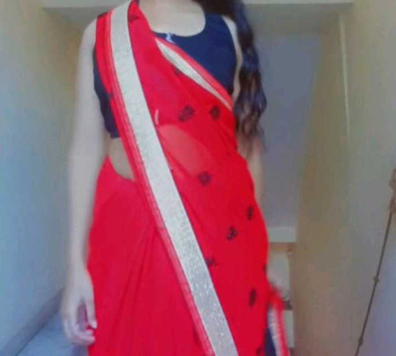 Red Saree