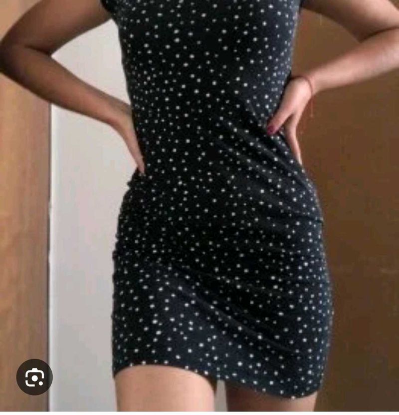 H&amp;M Polka Dot Bodycon Dress