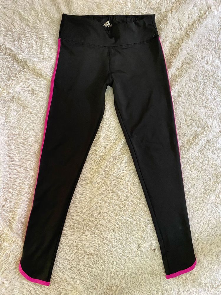 Adidas Black &amp; Pink Leggings