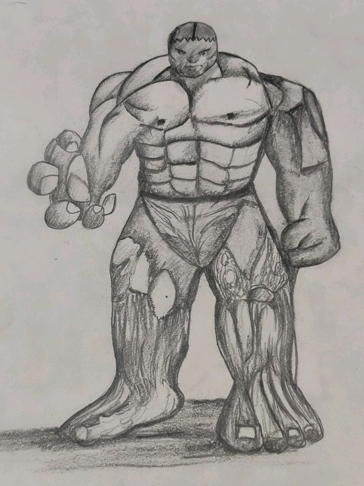 Bulky Hulk Drawing