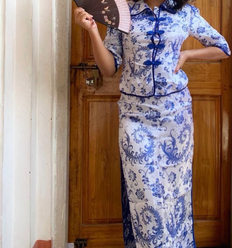 Vintage Floral Two-Piece Set