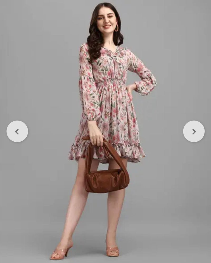 Floral Print Mini Dress