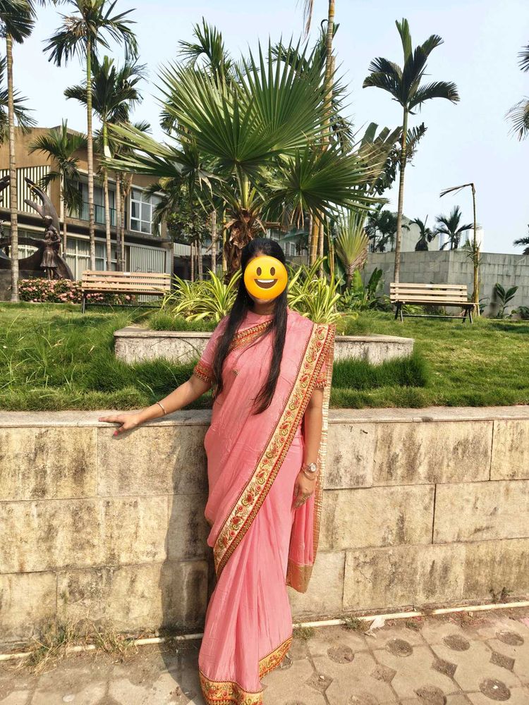 Elegant Pink Saree
