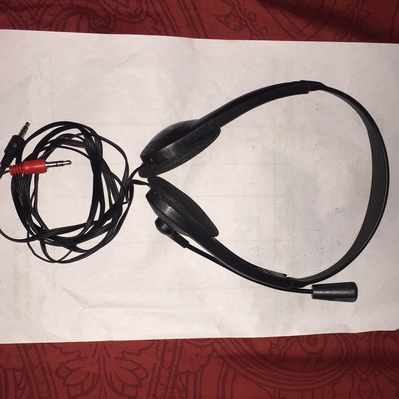 Local headphone with mic. never used. Reasonable quality
