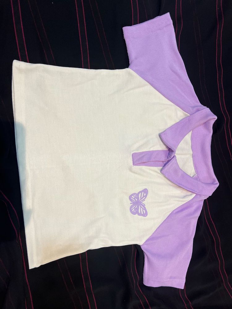 Butterfly Accent T-Shirt