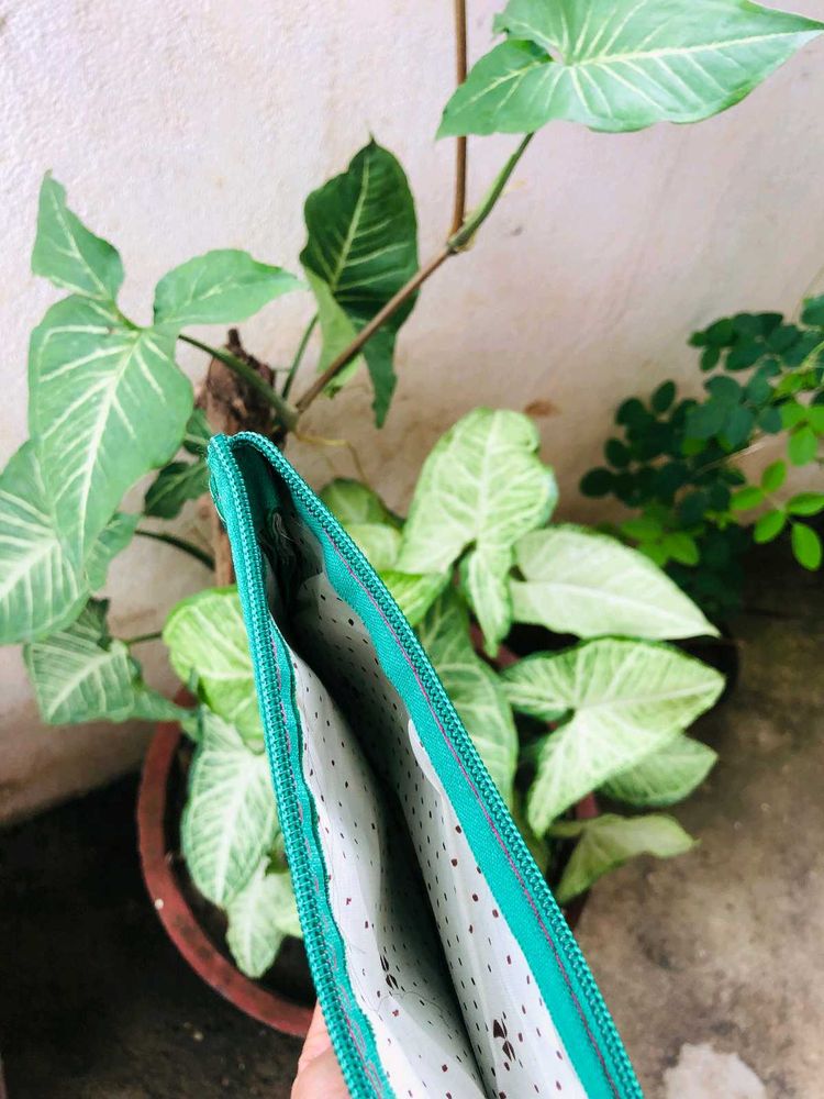 Handcrafted Green Bandhani Print Purse