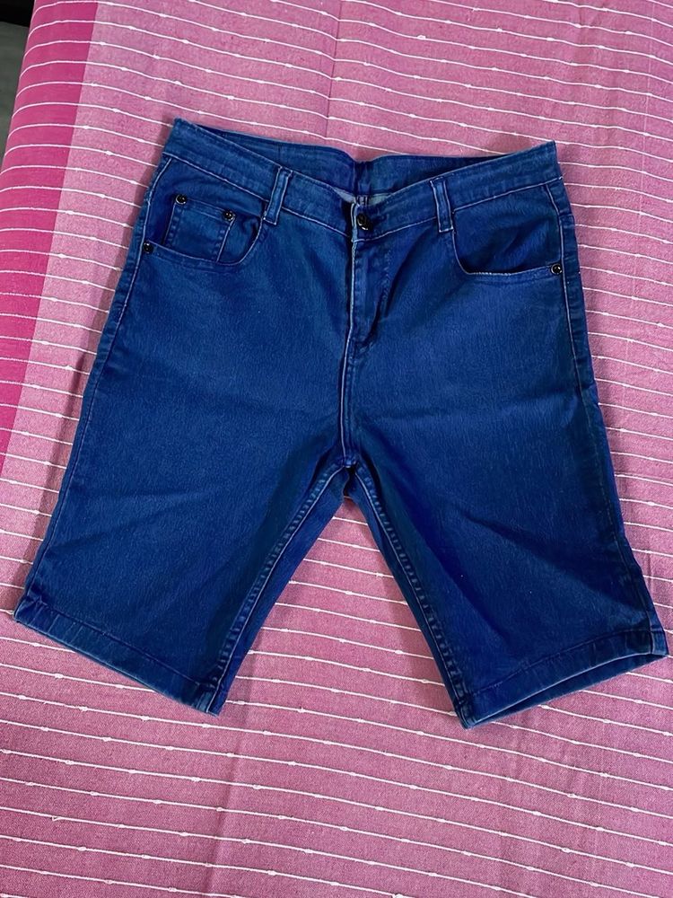 Denim Bermuda Shorts