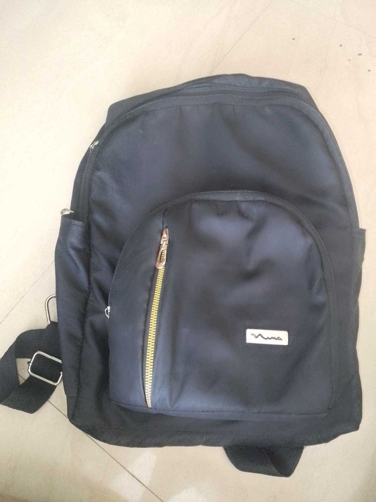 Stylish Black Backpack – school/College Bag