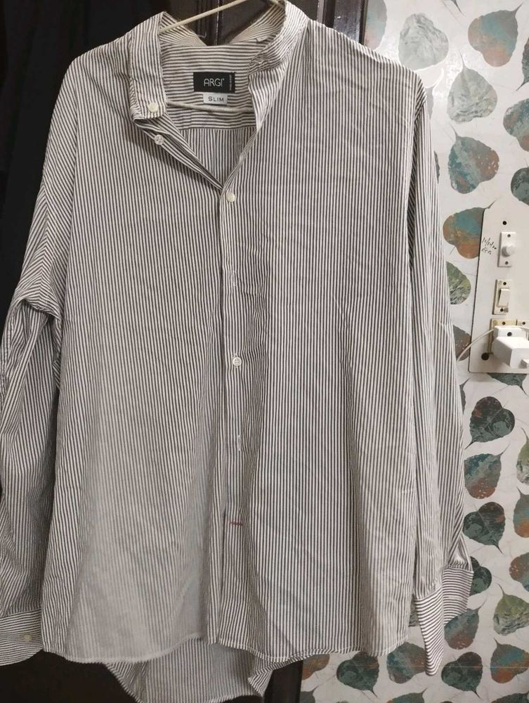 ARG&#39; Slim Striped Button-Down Shirt