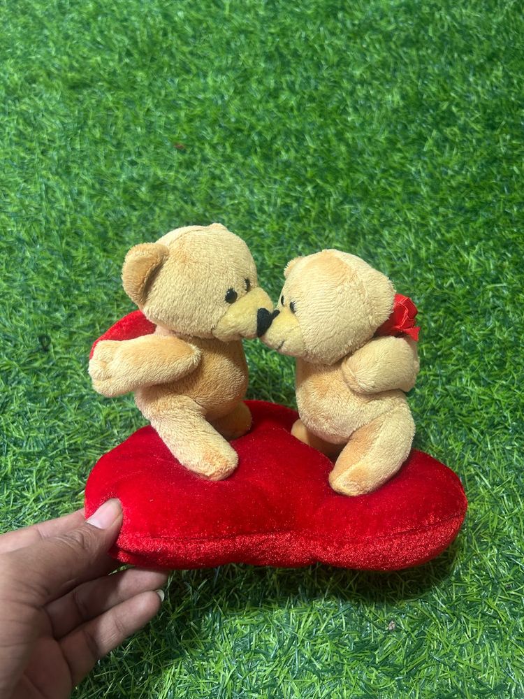 Kissing Teddy Bear Plush
