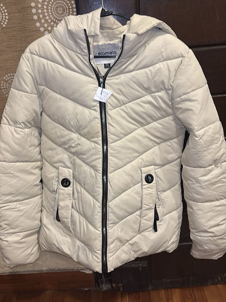 Cream Puffer Jacket