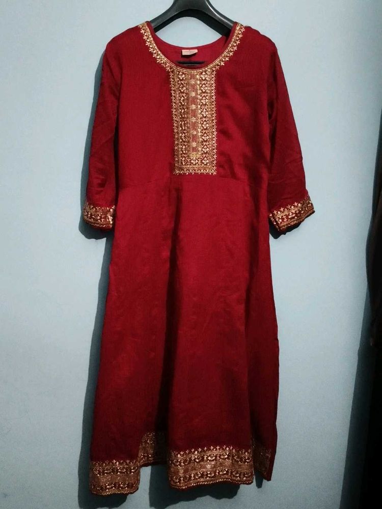 Elegant Maroon Kurta