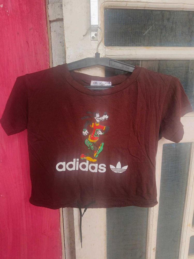 Adidas x Goofy Graphic Crop Top