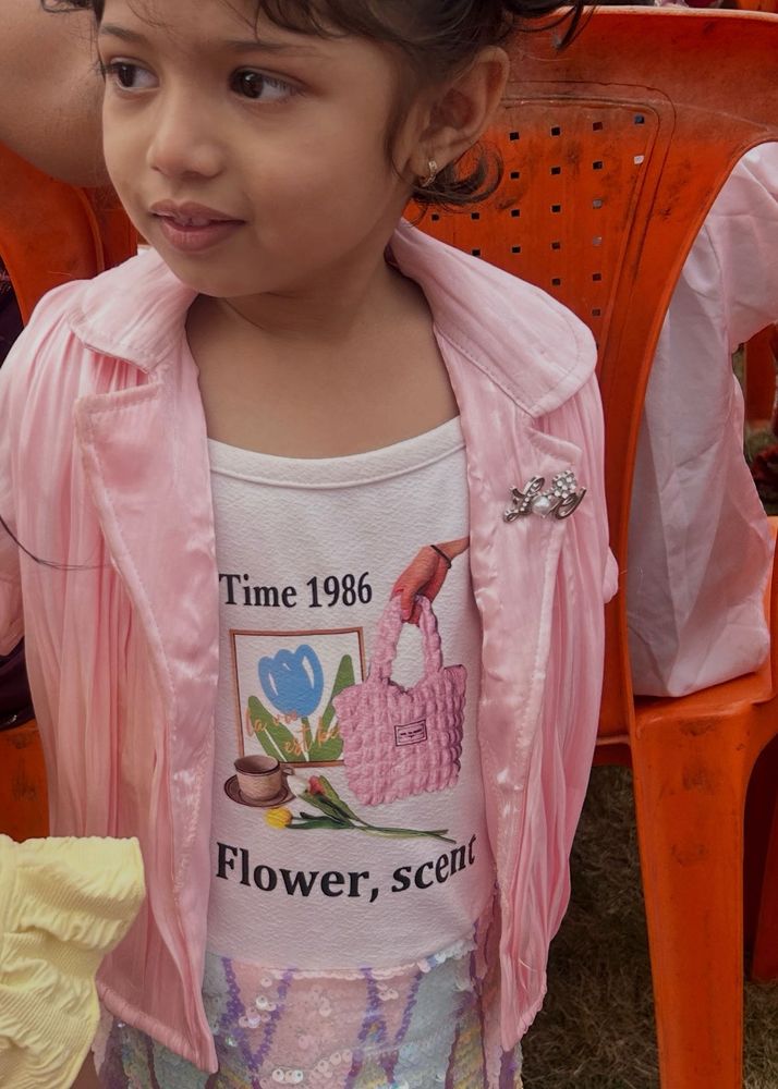 Cute Kids Pink Blazer &amp; Top Set